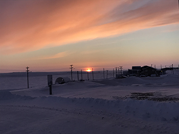 Return of the Sun in Cambridge Bay